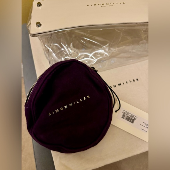 NWT SIMON MILLER PVC CLUTCH WITH ZIP INTERIOR POUCH - Picture 5 of 8